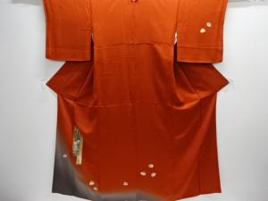 箔置き短冊に寺塔・貝合わせ模様訪問着